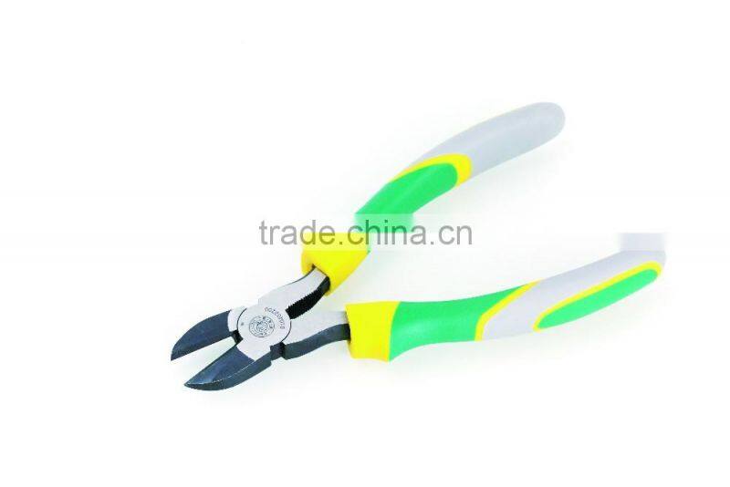 Three colors side cutter for copper wire for with drop forged treatment