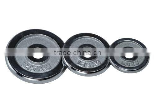 2.5kg/1.25kg/0.5kgchrome cast iron bumper plates