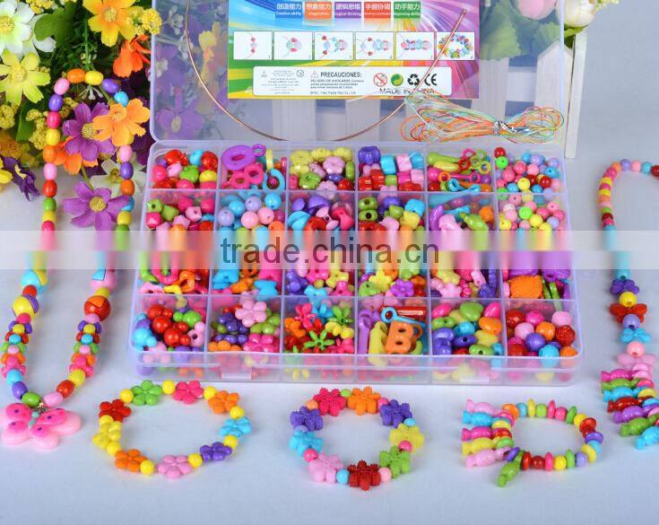 Creative Preschool Children handmade diy toy loose beads beaded toy 10 divisions selling educational toys hands Ability