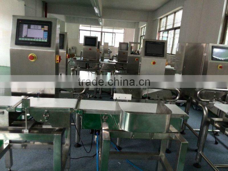 Hot selling check weigher weight sorter machine.in motion checkweigher