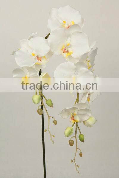 high end decoration bendable bloom artificial phalaenopsis orchids cloth flower