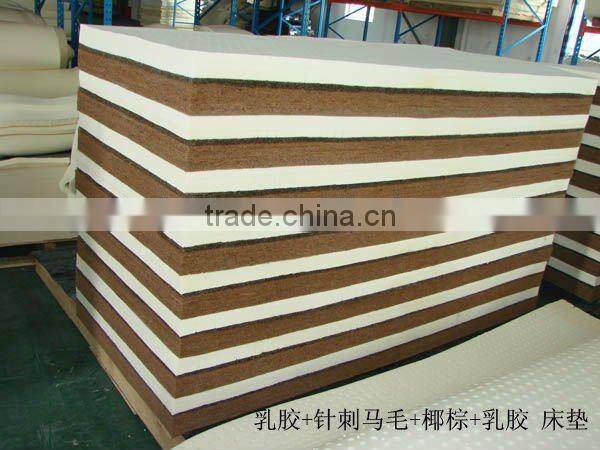 High quality and breathable Natural Coir and latexsheet,Various sandwich mattress