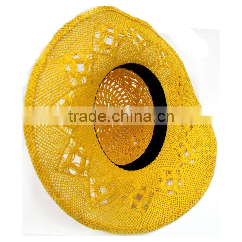 Ladies Wide Brim Straw Beach Sun Hat and Summer Hat