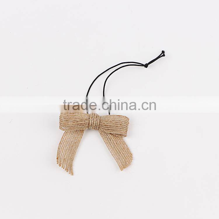New Design Jute Burlap Ribbon Bows for Christmas Decorative