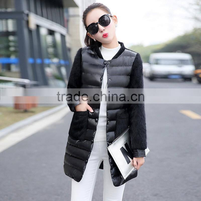 Top quality 2016 ultralight casual long duck down winter jacket women