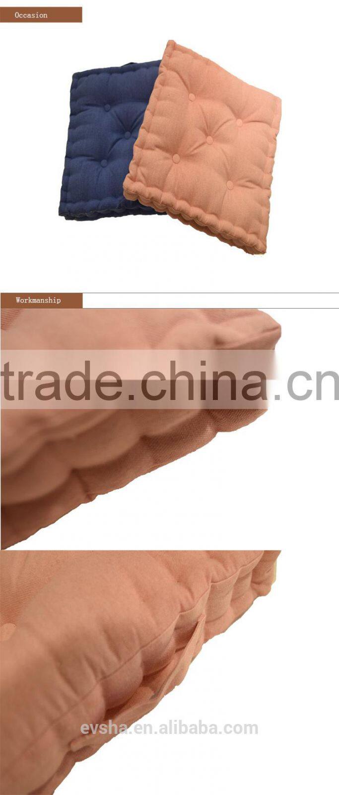 home decor 100% cotton backrest cushion,cushion cover,seat cushion with series colors