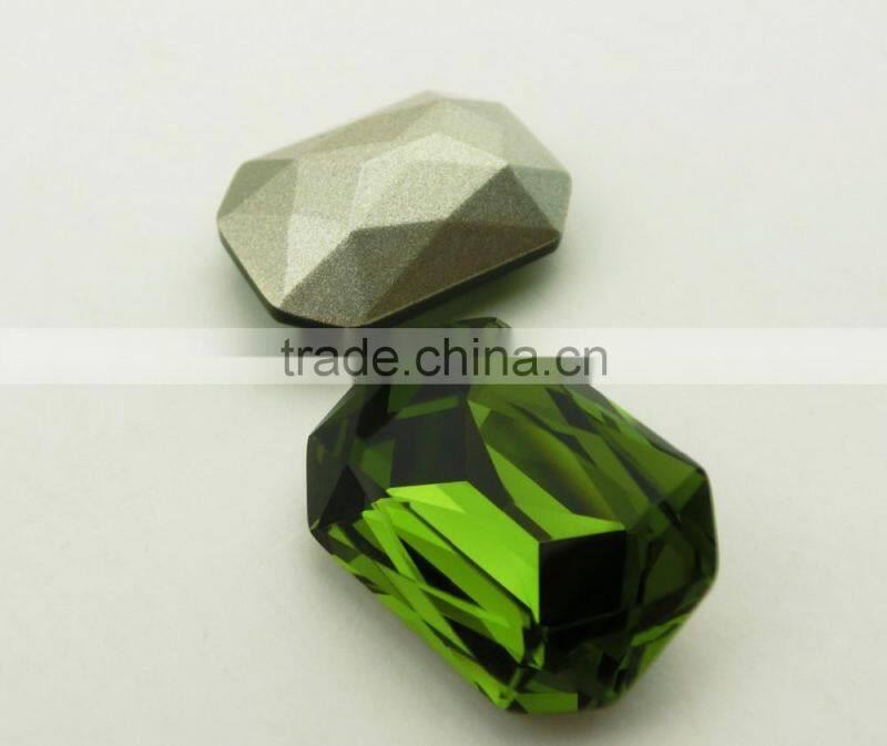 Octagon Facetted Cut Crystal Blue Fancy Stone;Whoesale gemstone