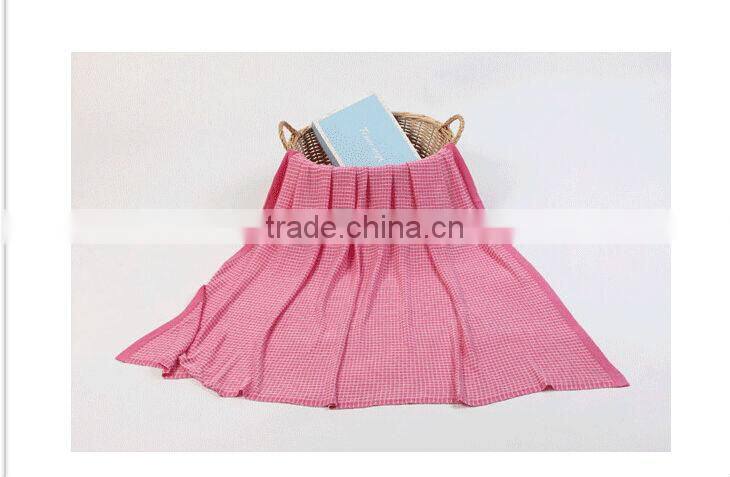 Cheap Price Red & White Quick Easy Baby Blanket Knit Blanket