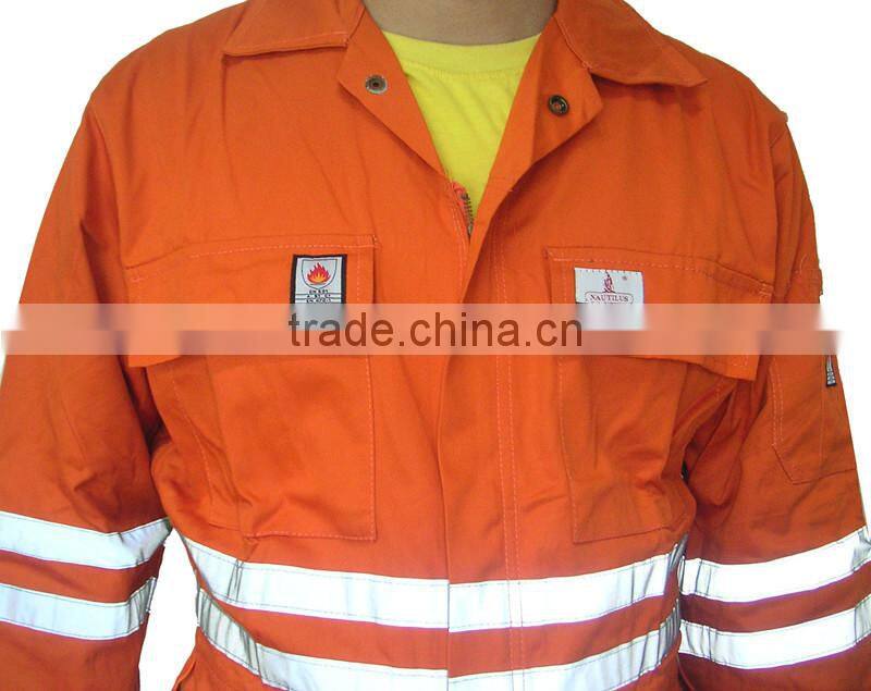 Customized Reflective Tape Safety Overall Workwear Coverall