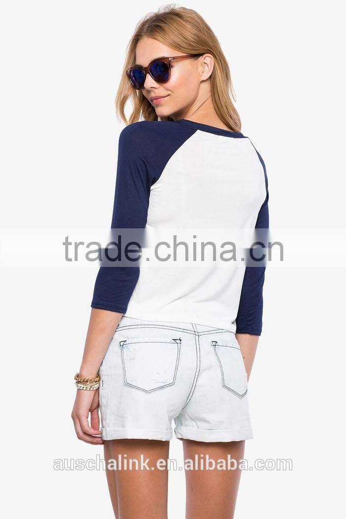 2016 best selling women raglan gym t shirt nice design