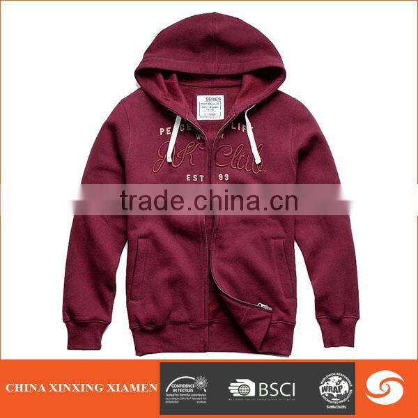 Hot sale knitting pattern open front Pure Cotton New Design Men Hoodies for Spring