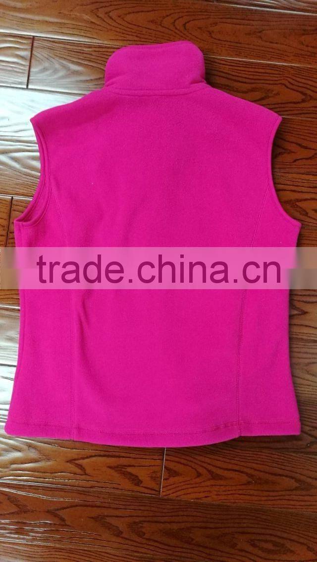 OEM Ladies micro fleece vest ladies winter coat jacket