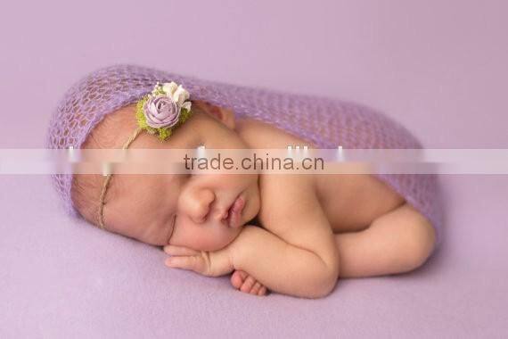 In stock newborn Crochet Knit Costume Photo Photography Props New Crochet Knit Mohair WRAP