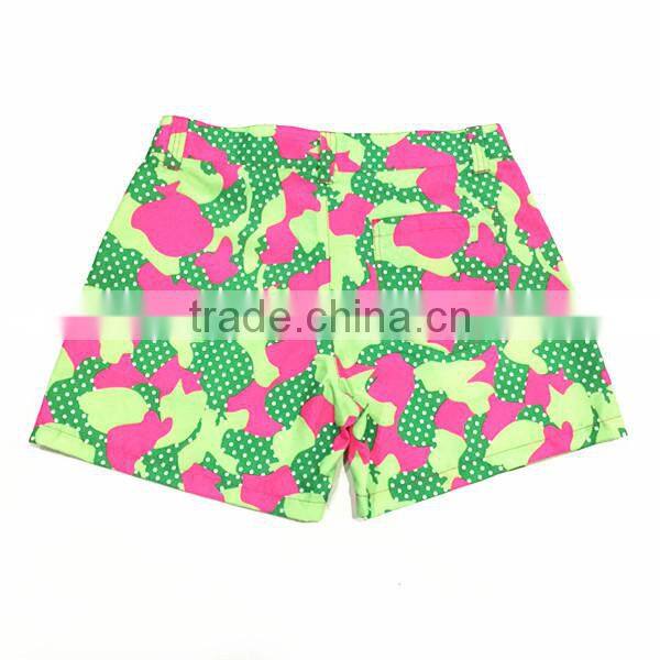 2015 Newest OEM Printed Ladies Shorts Custom Swimwear