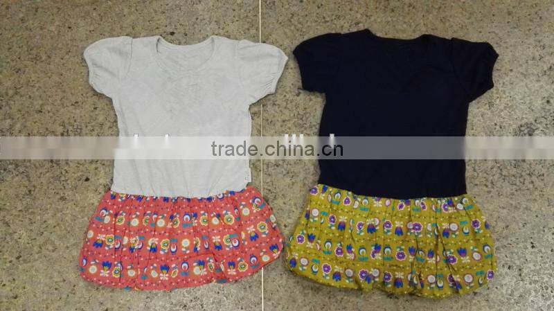 Yiwu stocks lots girl's high quality bubble dress