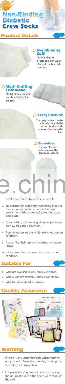 Taiwan White Diabetic Socks