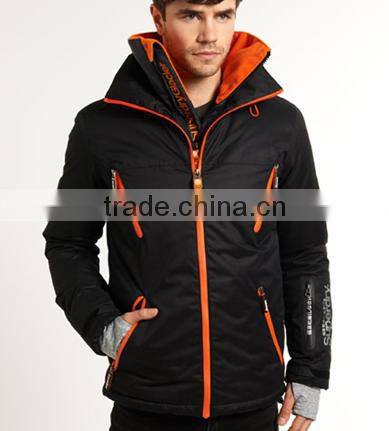 2015 men ski jacket with detach hood and snowcatcher (SIMI1501)