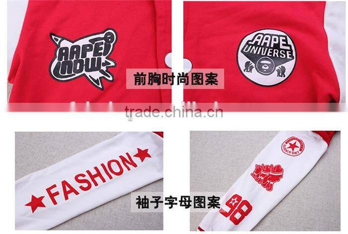 AS-457B girls cotton clothing sets for kids sping autumn sports tracksuits infant active Coat+pants suit teenager clothes