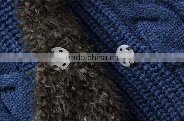 Button Down Pattern Sweater Jersey Heavy Knit Cardigan Man