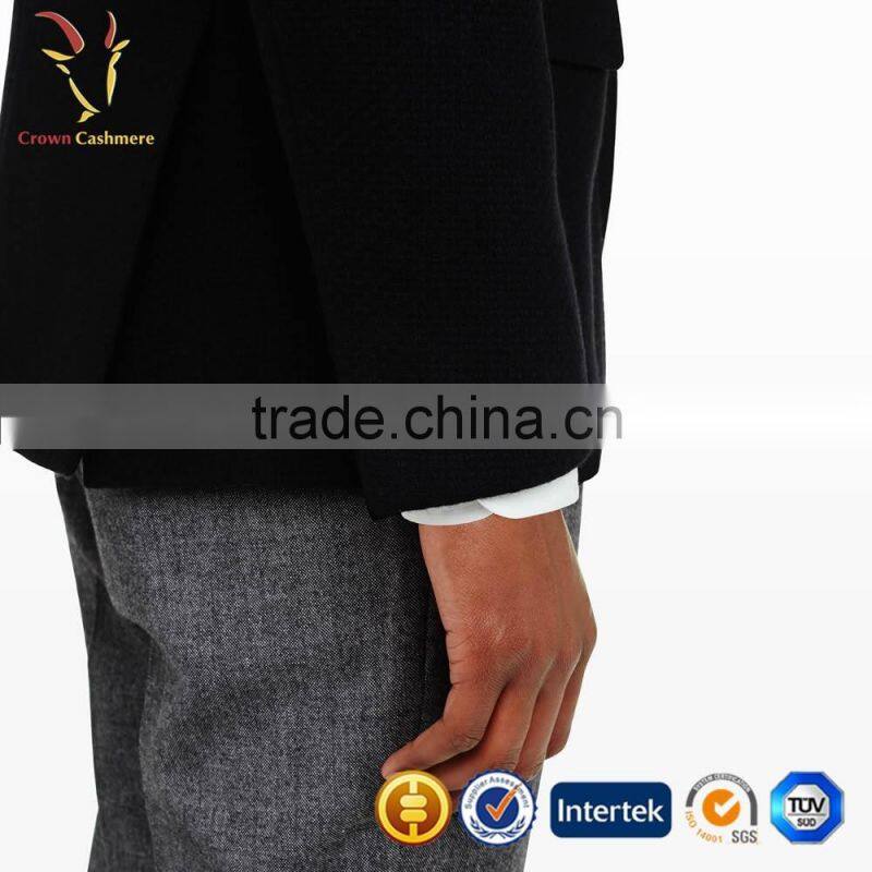 V Neck Custom Winter Men Woolen Suit