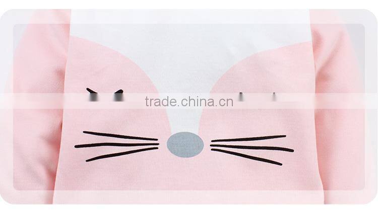 Cotton natural fiber children wear set kids pajamas