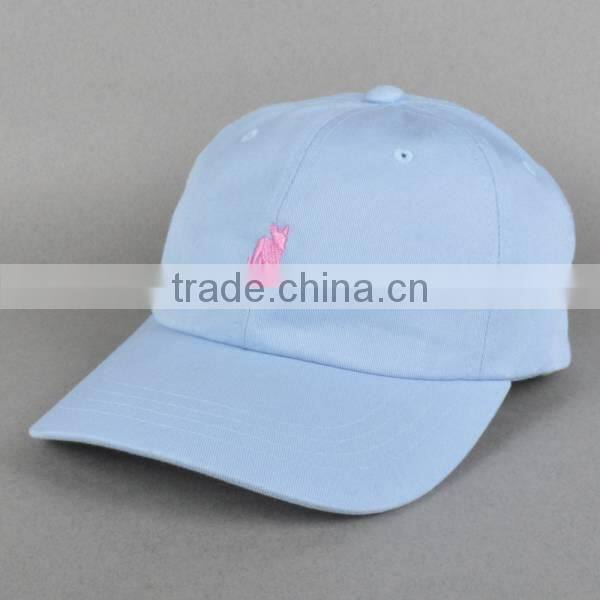 Embroidery 6 panel cap, low profile unstructured cap,Unstructured 6 panel Cap