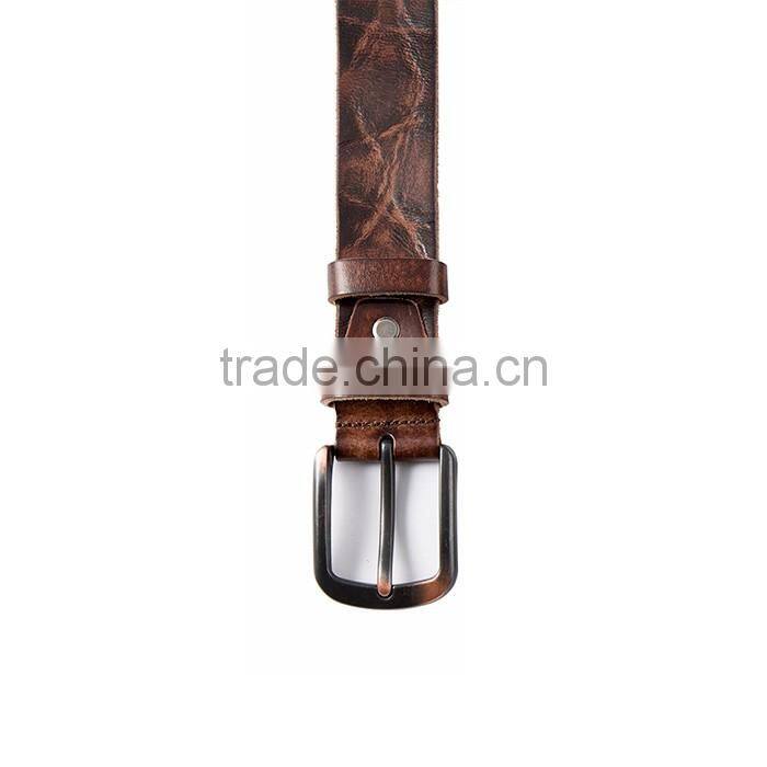 105~125cm Italian Cow Leather Belt Zinc Alloy Pin Buckle Belts for Man