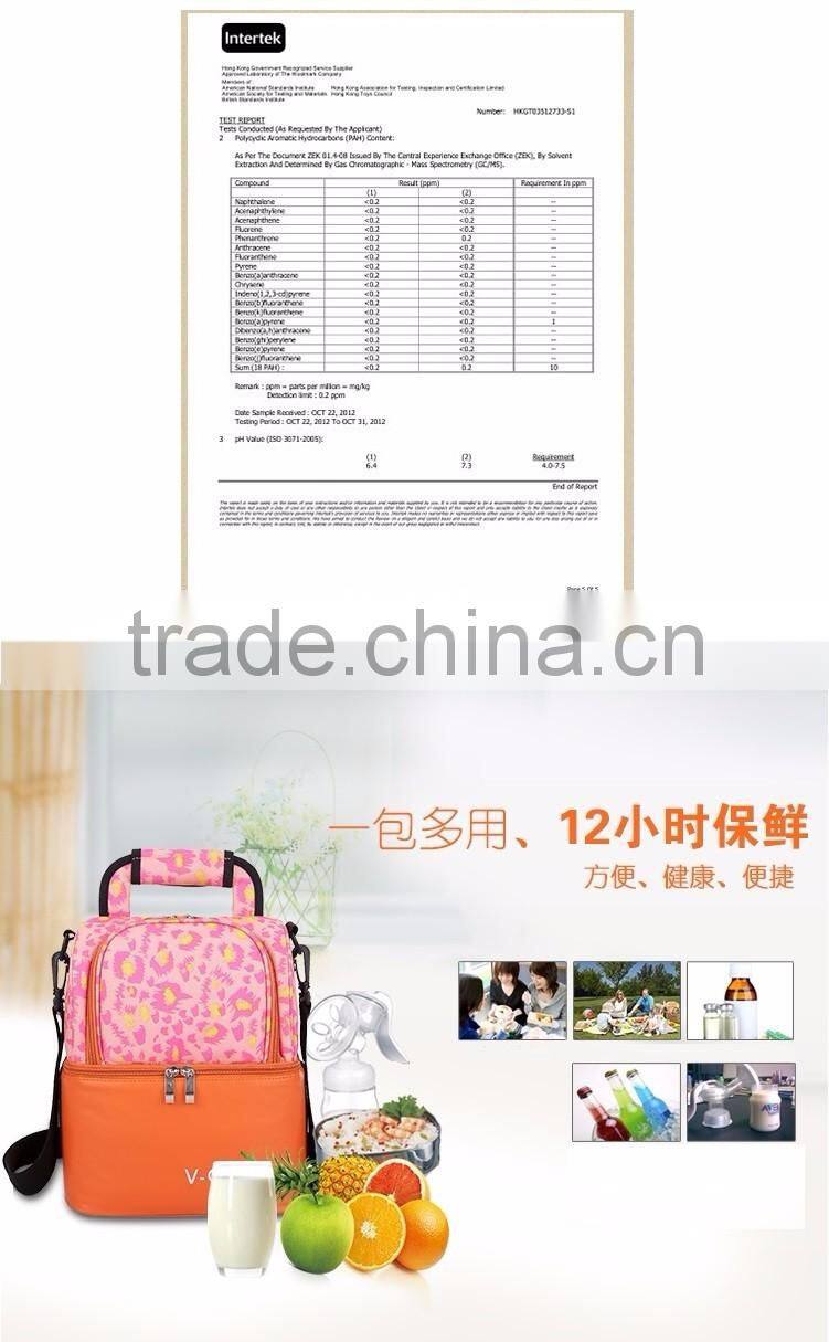 bottle cooler bag/cooler bag manufacturer/breast milk cooler bag