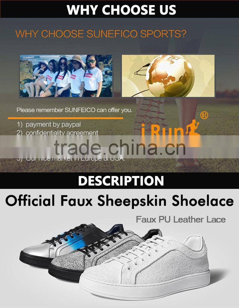 7MM Flat Dress Shoes Metal Tipped Leather Shoelaces Lace Shoe Boot Sheepskin PU Leather Laces All sizes eBay/Amazon Supplier