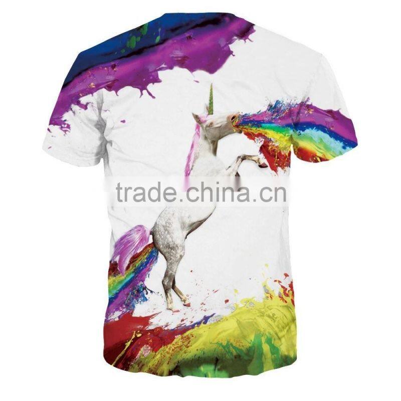 Unisex Couple lover t shirt full printed t shirt with universe pattern in Guangzhou