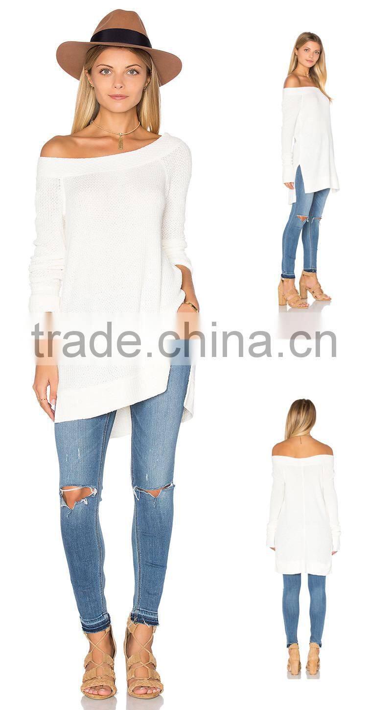 Lady Off Shoulder Long Sleeve Blouse & Top