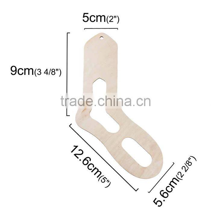 Natural Hollow Three-ply Board Sock Blocker (Size: 8.5-9")