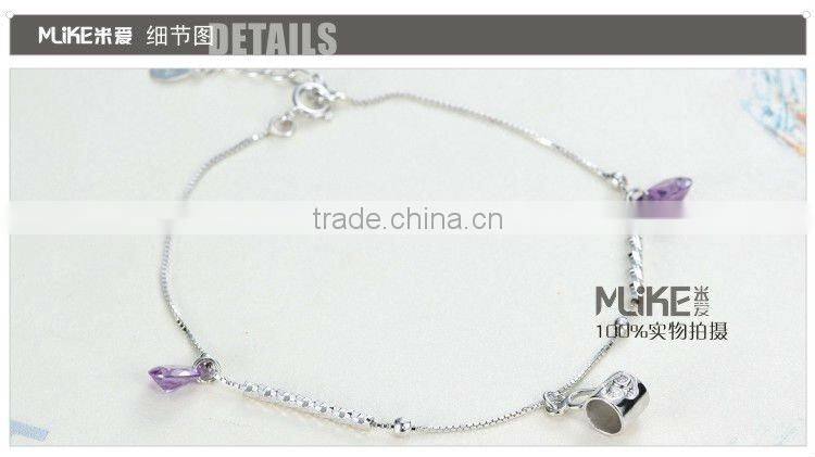 Cup 925 silver bracelet with Crystal M3010