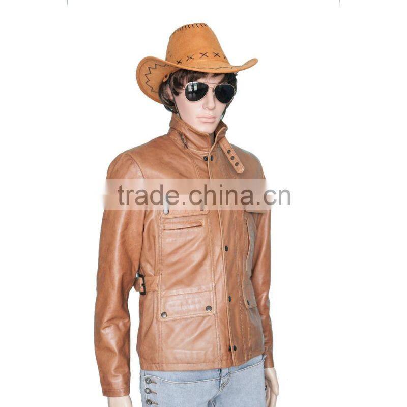 Custom Made Real Leather Biker Jacket / leather jacket