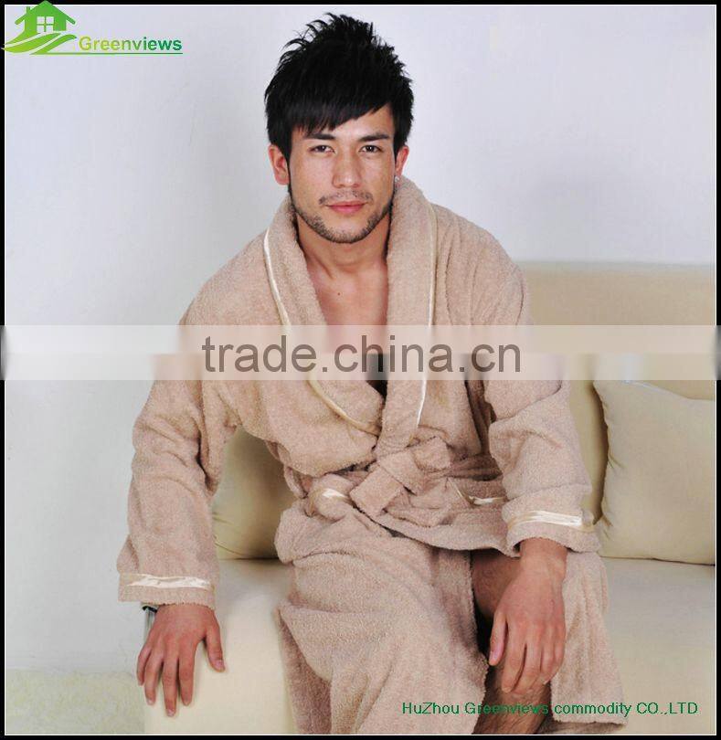 Cotton Custom size bathrobe cotton robes for adults terry cotton sleepwear