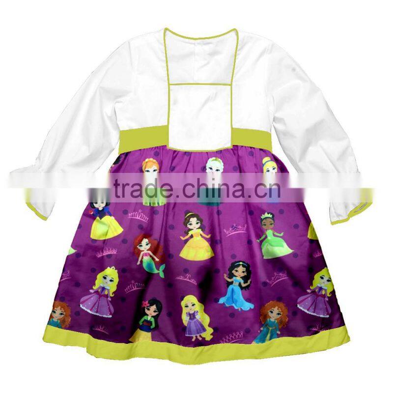 Fashion Baby Dress Long Sleeve Pirncess Girls Clothes Spring Autumn Winter Children Dresses For Girl Clothing