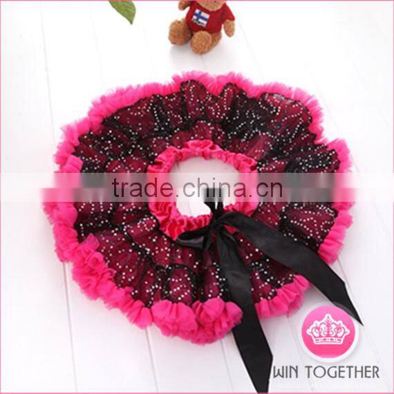 ruffles skirt colorful white polka dot pettiskirts tutu for kids