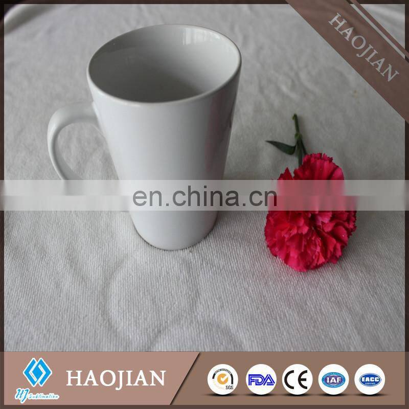 16oz v shape tea or beer mugs for sublimation ,ceramics coffee cups with custom printing
