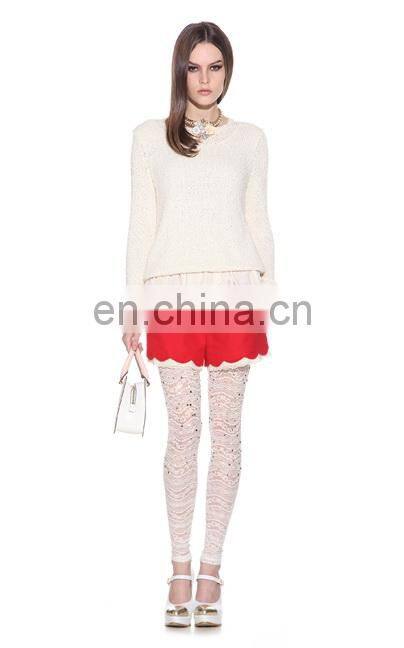 Fashion special irregular design fashion highwaist butterfly waistband short pants