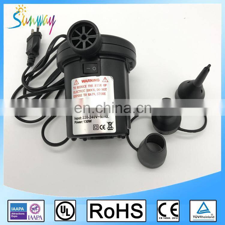 Sunway CE Past Good Quality Electric Air Pump for Inflatable Toys Floats Balloon