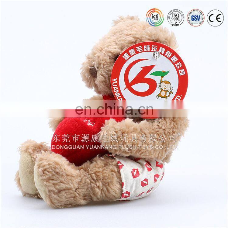 ICTI audits EN71/ 123 OEM red heart teddy bear custom in China