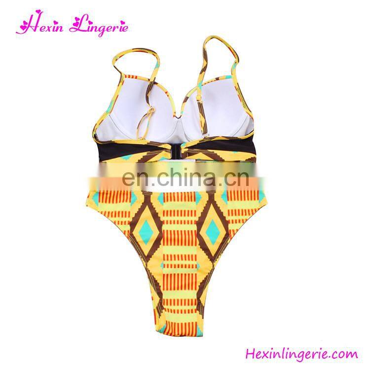 2017 Factory South Africa Printed Swimwear Women Sexy One-Piece Bathing Suit