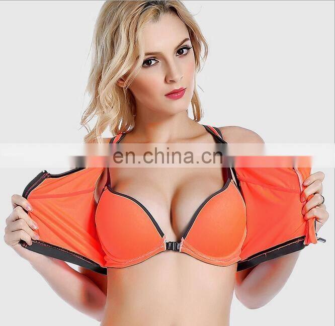Wholesale GYM Women zip sport bra & racerback#WX0001