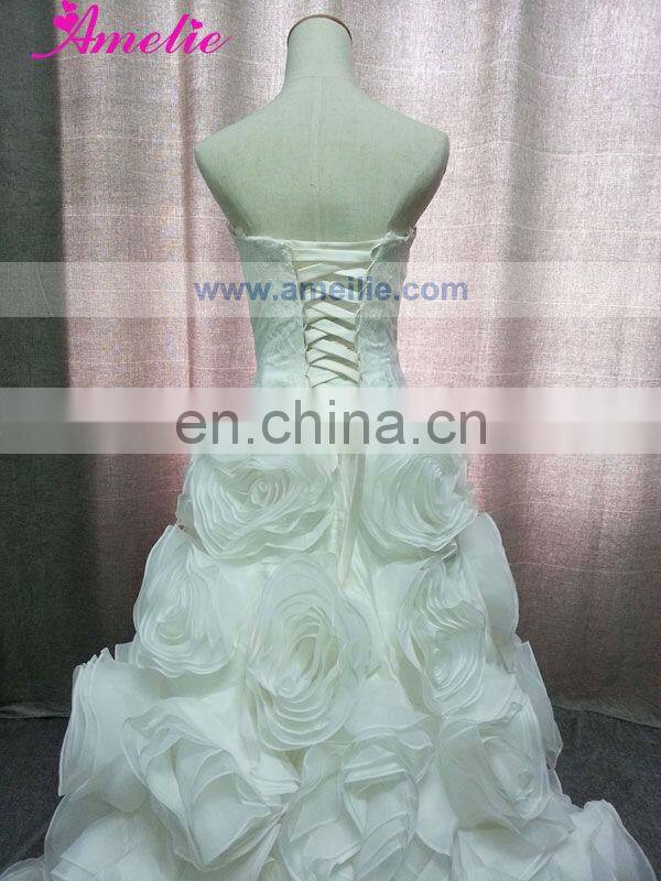 Flower Skirt Ball Gown Wedding Dresses Pictures