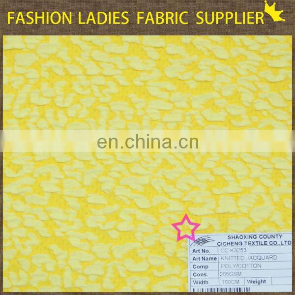 Jacquard Curtain Sofa Fabric polyster computerized jacquard knitting mach ine jacquard knitting fabric