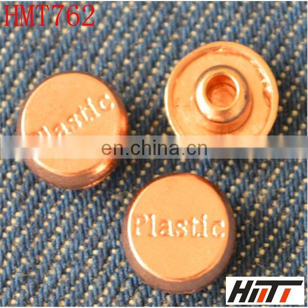 garment fashion charming rose gold metal jeans rivet