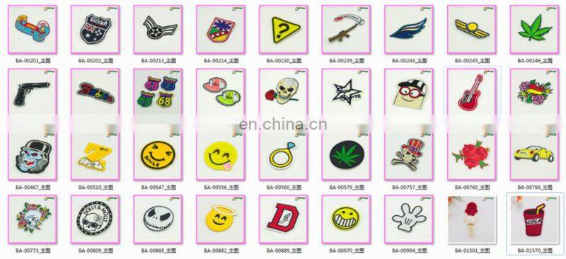 Small size flag cute kid clothes shoes decoration embroidered patches