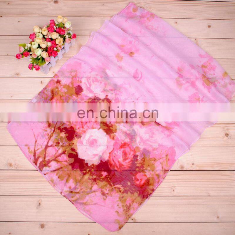 wholesale china mixed color silk scarf chiffon georgette scarves