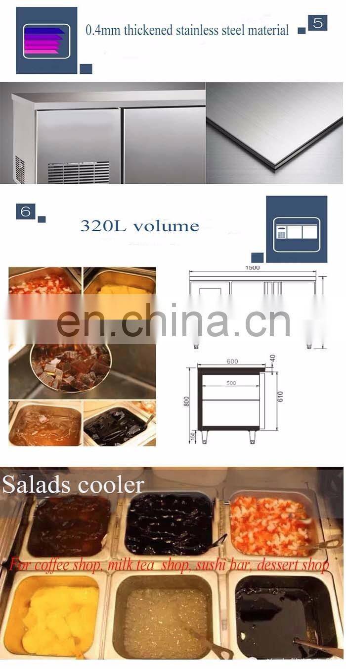 TX0.4L2T 1.8 M Salad Kitchen Table Refrigerator Workbench Freezers