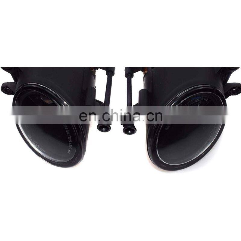 Pair Front Bumber Fog Light Driving Lamp Clear Lens Kit For Audi A4 B6 Sedan